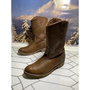 MENS WOLVERINE WORK BROWN Pull On BOOTS SIZE 8.5 EE